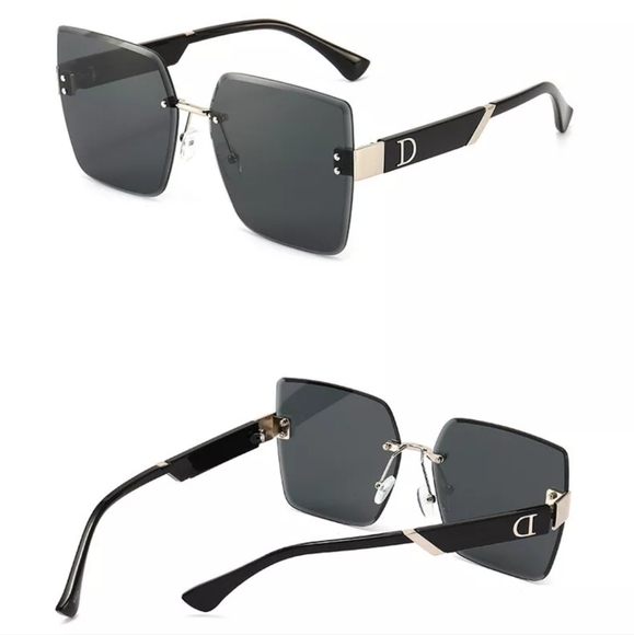 🩷Oversized Red gradient Sunglasses - Picture 3 of 4